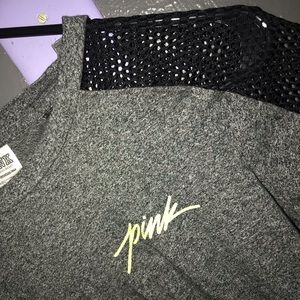 Pink (brand) cropped shirt